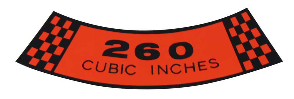 Dekal Luftfilter Ford 260 cu 63-65