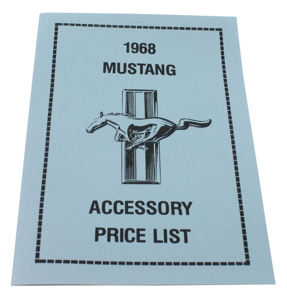 PRICE LIST NEW CAR ACCESSORIES 68