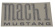 Decal front fender Mach1 black text 71-7