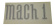 Decal deck lid Mach1 argent text 71-72