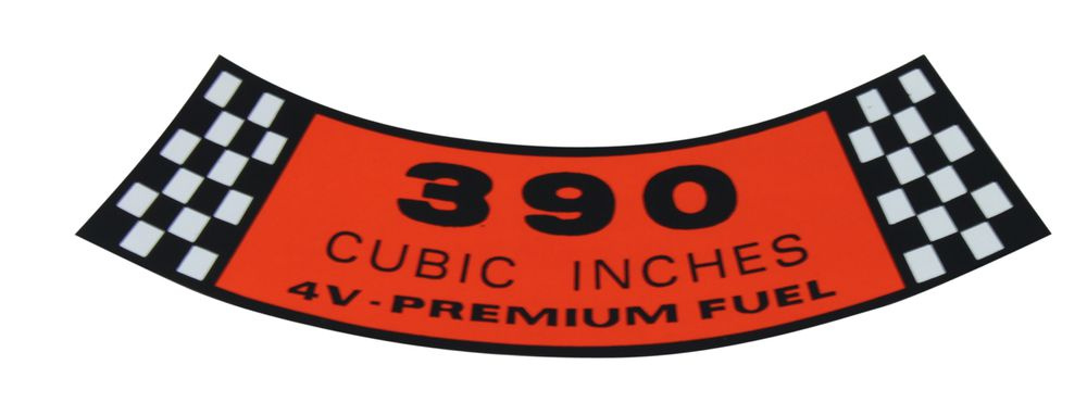 Decal Air filter Ford 390-4V 65-69