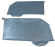 Arm rest cover Impala 62 CP blue