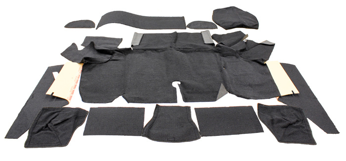 Trunk carpet kit 67-68 CP Black