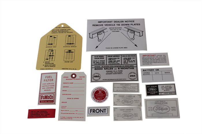 Decal kit Mustang 1964� 14 pc