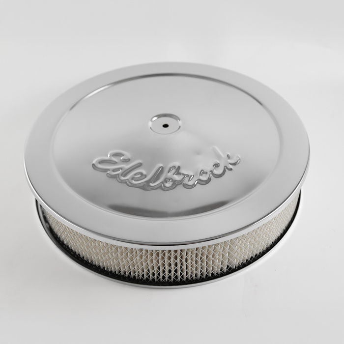 Luftrenare V8 krom, Edelbrock 14