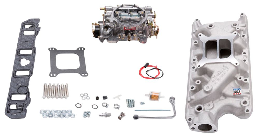 Intake Edelbrock 600&carburetor kit