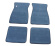 Carpet set 4pc textile  NO logo blue 64-