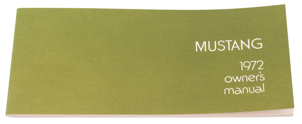 Instruktionsbok Mustang 1972