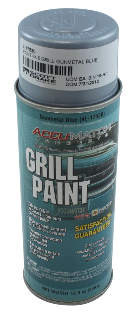 Lack grill 65 Mustang gr�-bl�