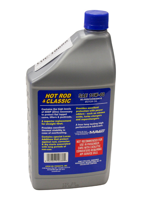 Olja SAE 10W40 Hot Rod/Classic LUCAS