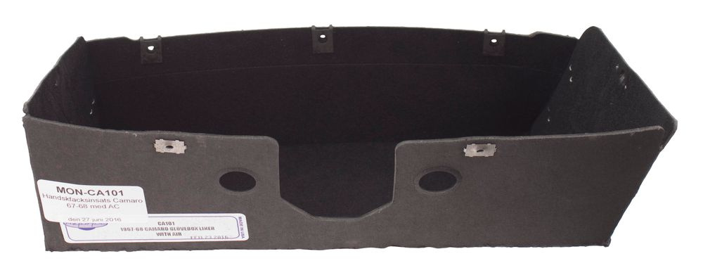 Glove box liner Camaro 67-68 with AC