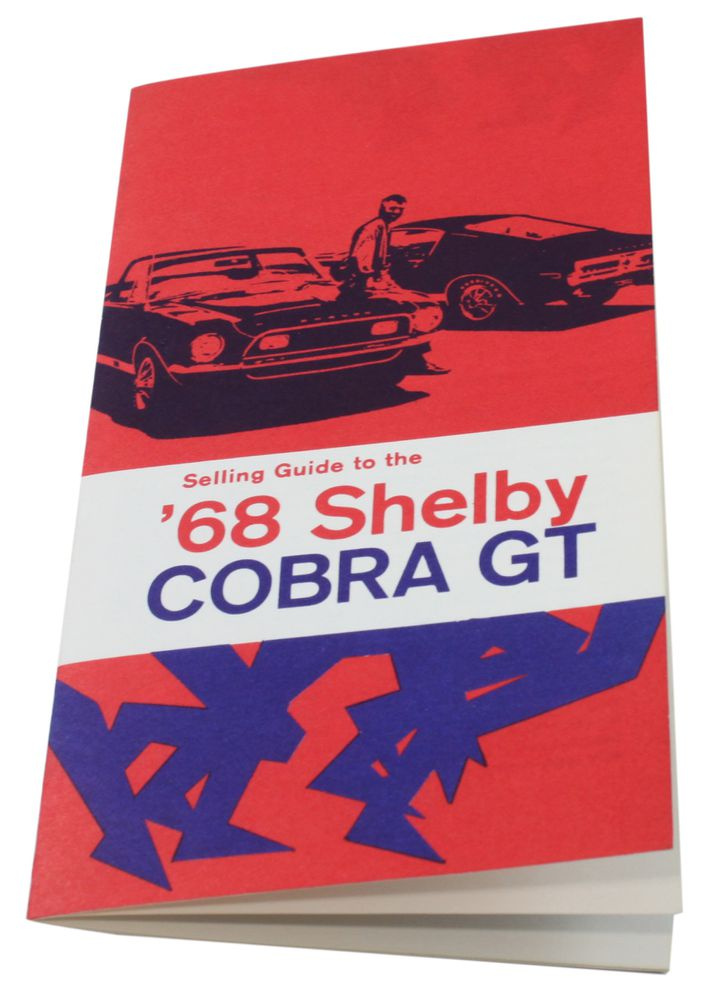 Manual Shelby 1968 GT350/500 F�rs�ljningsdata