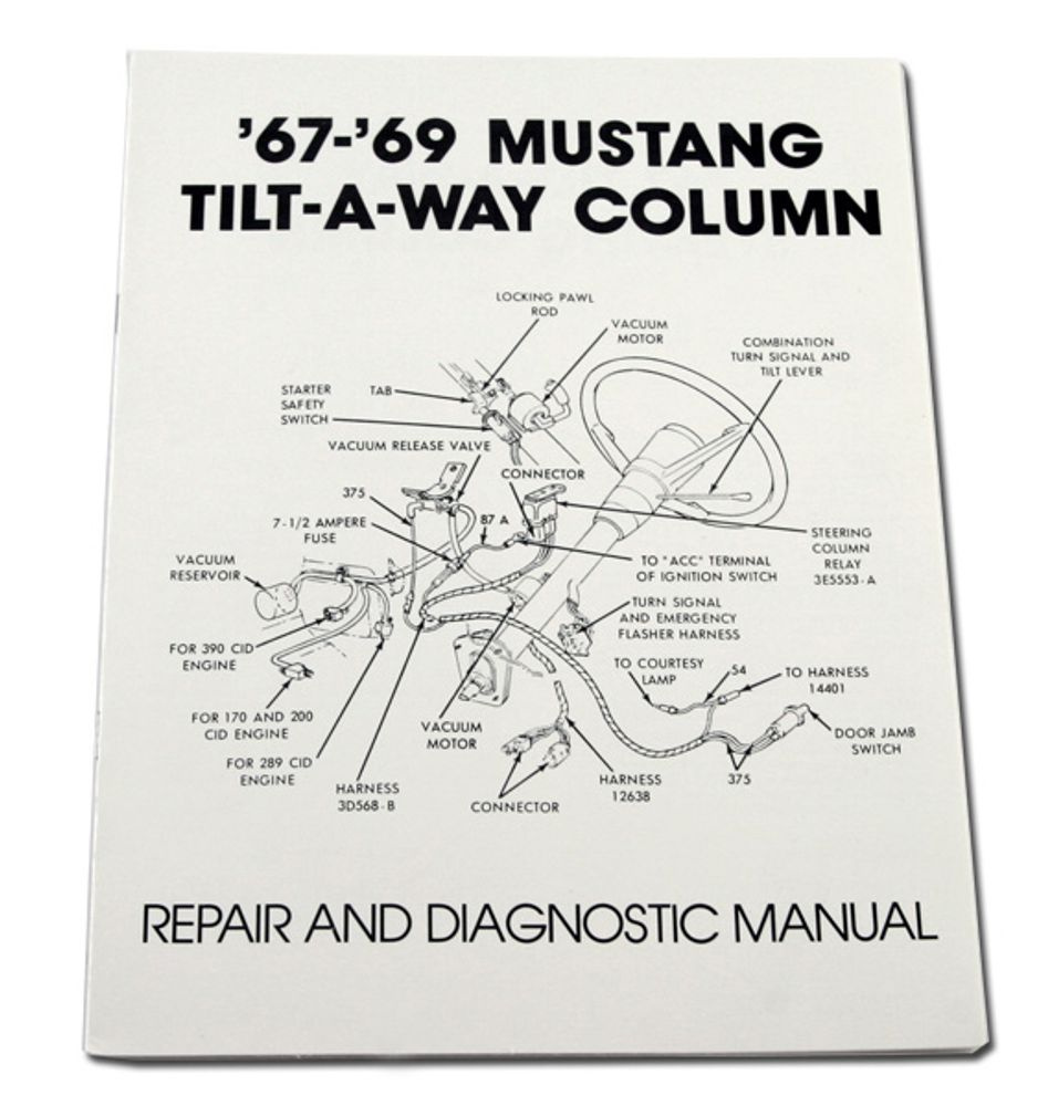 Manual Tilt-a-way ratt Mustang 67-69