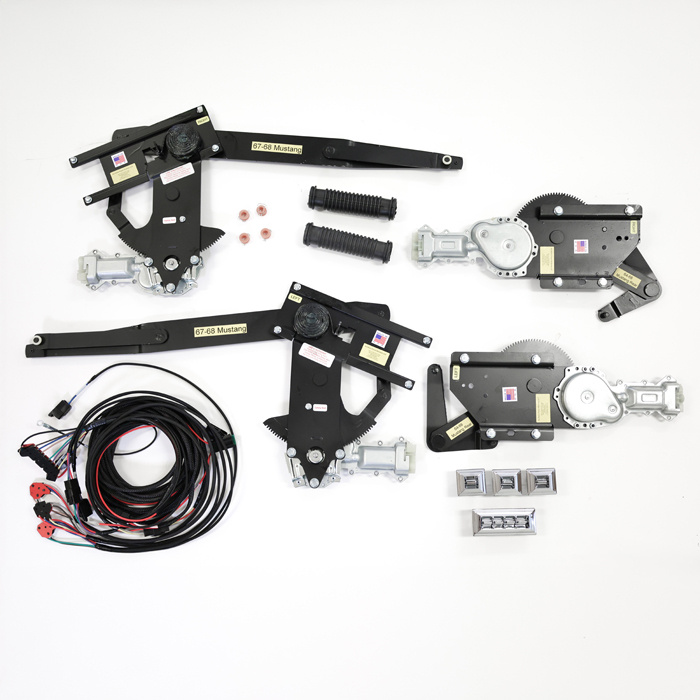F�nsterhiss Elektrisk Mustang CP/CV 67-68 x4