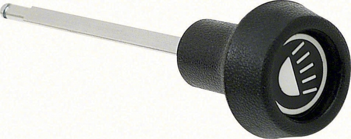 Knob headlight with logo Camaro 72-75