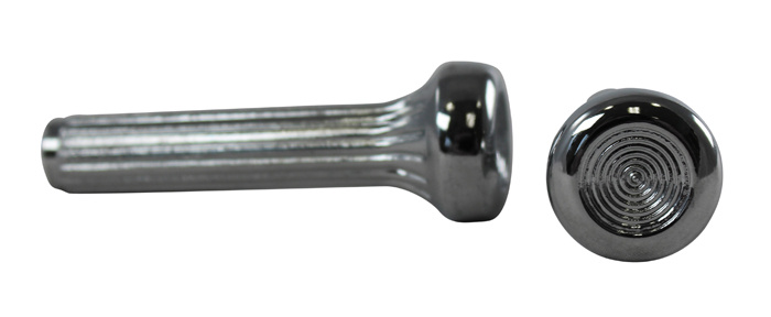 Chrome Ribbed Diecast Door Lock Knobs
