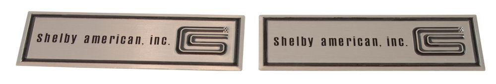 Shelby Door Sill Scuff Plate Emblem 65-6