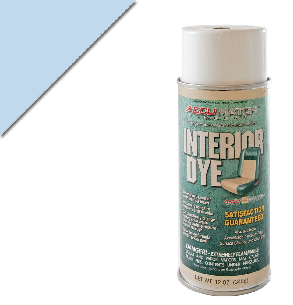 Vinyl dye light blue spray