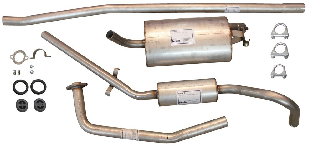 Avgassystem Amazon Sedan 62-66 rostfritt