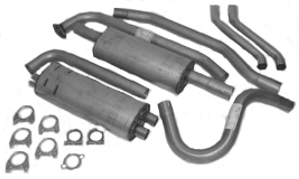 Avgassystem 1800 61-65 rostfritt 2