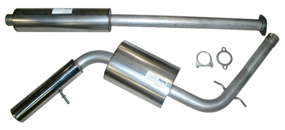 Exhaust system V70 stainless