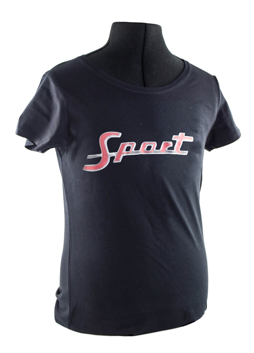 T-shirt dam svart Sport