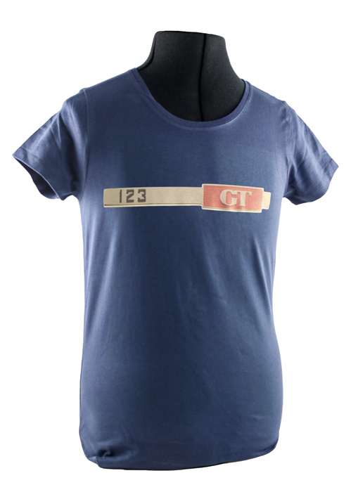 T-Shirt dam bl� 123GT emblem