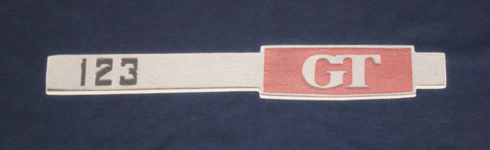 T-Shirt dam bl� 123GT emblem