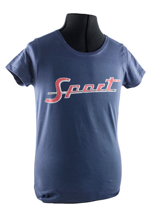 T-shirt dam bl� Sport