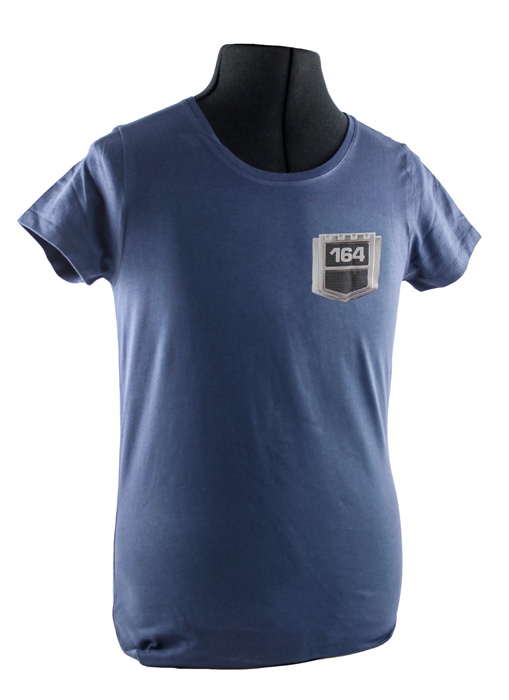 T-shirt dam bl� 164 emblem