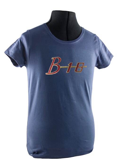 T-shirt dam bl� B18 emblem