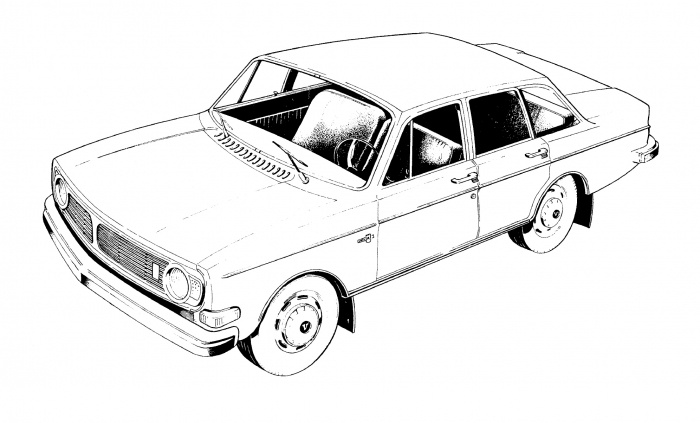 T-shirt vit Volvo 140